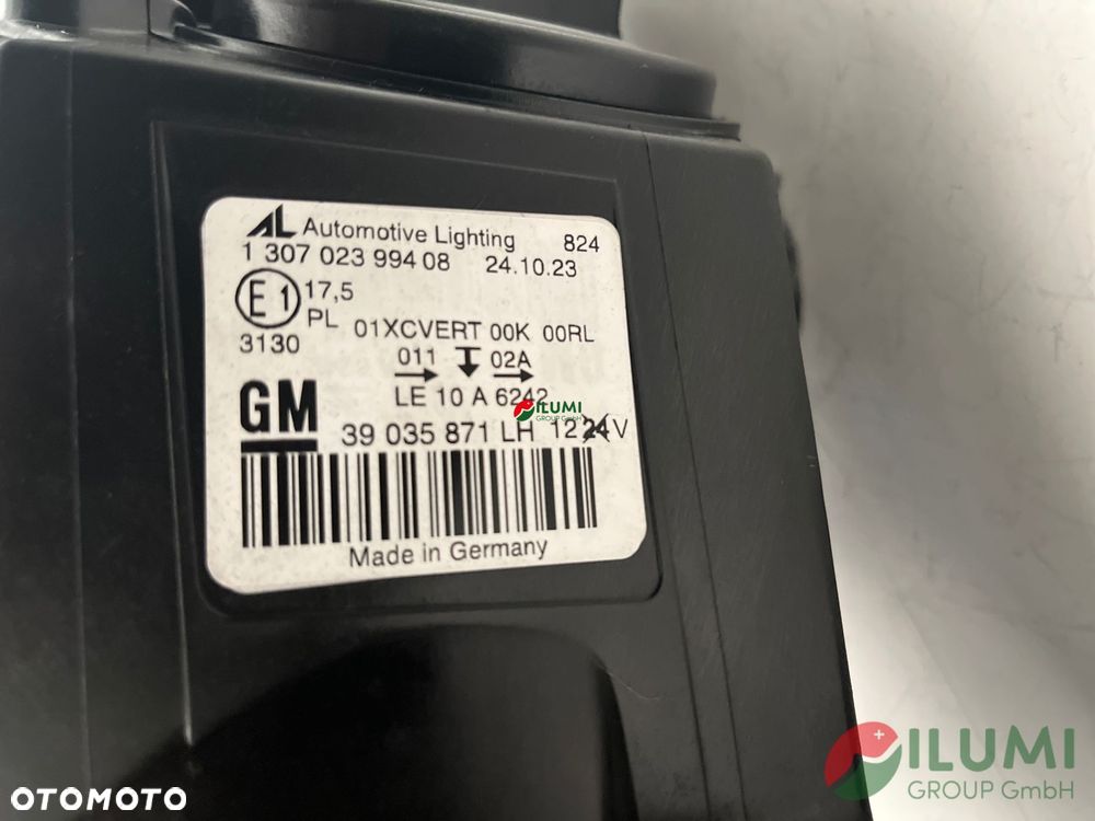 Opel Astra J Iv Gtc Cascadax Xen Reflektor Lewy 39035871 - 11