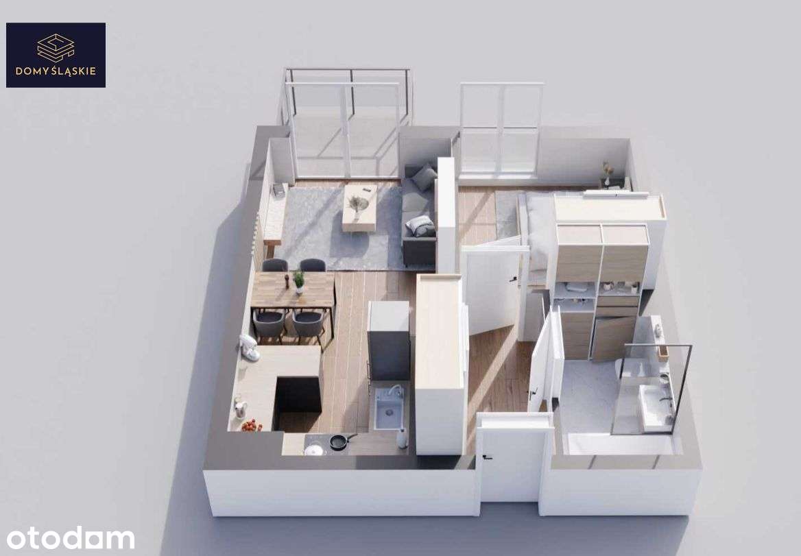 B19 - 2 pokoje + balkon