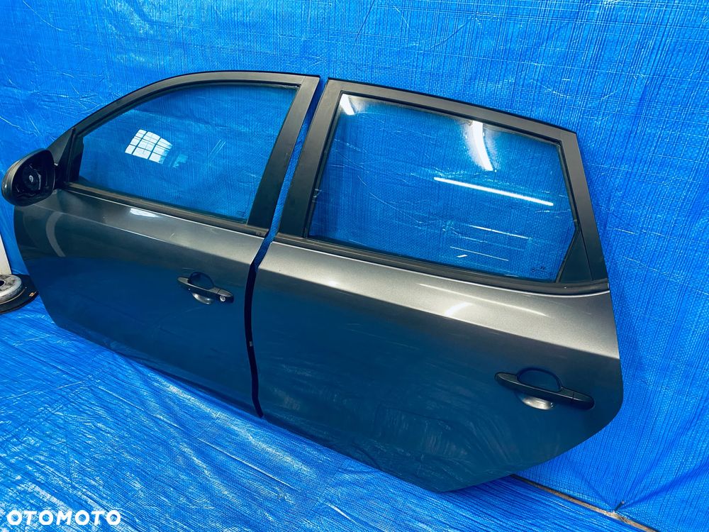 DRZWI LEWE LEWY TYŁ TYLNE KOMPLETNE HYUNDAI I30 HB 5-DRZWI 07-12R ; SZARE LAKIER 9A ORYGINAŁ EUROPA - 5