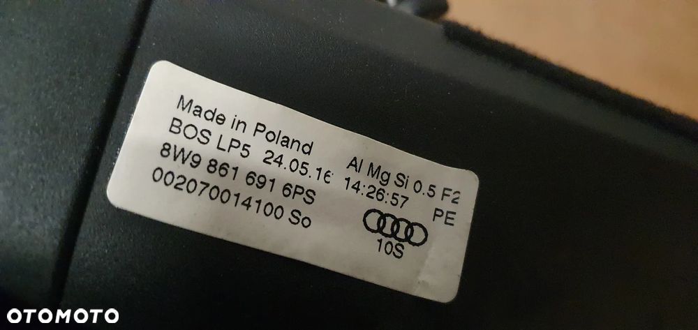 Roleta siatka bagażnika Audi A4 B9 Kombi 8W9861691 - 6