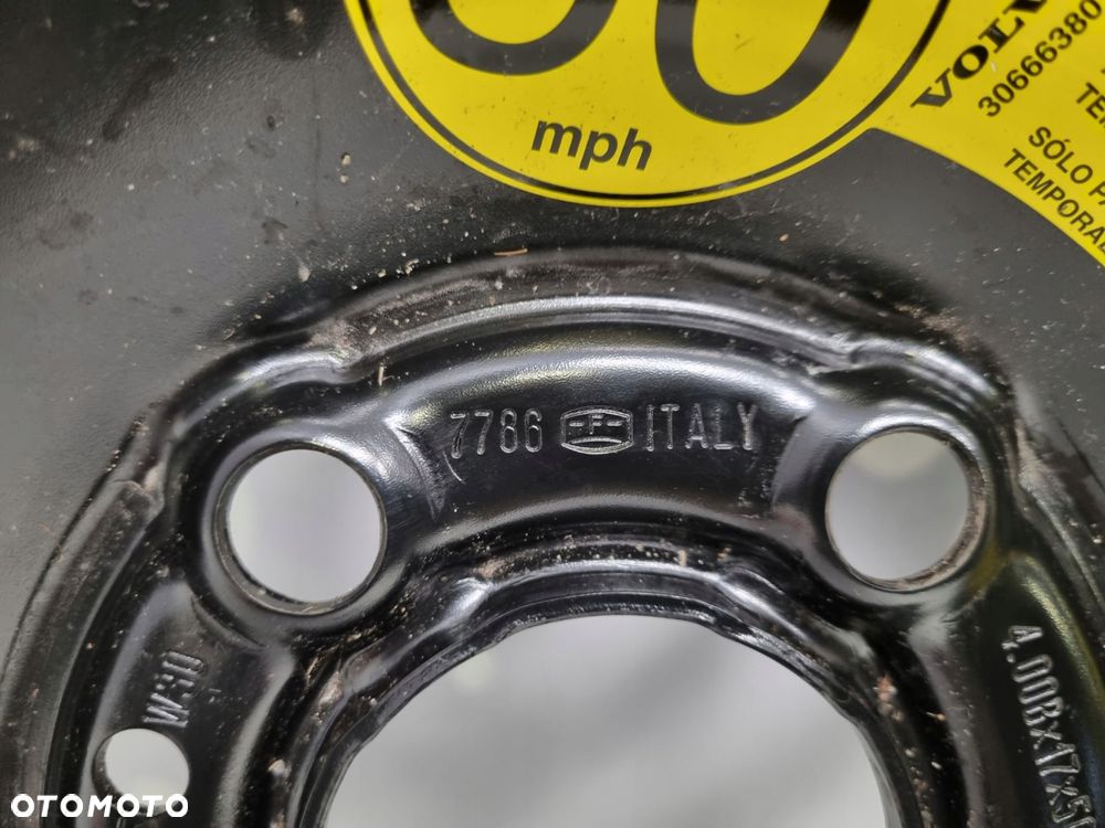 KOŁO DOJAZDOWE 125/80 R17 9209872 5x108 dojazdówka Volvo S60 I V70 II S80 I - 3