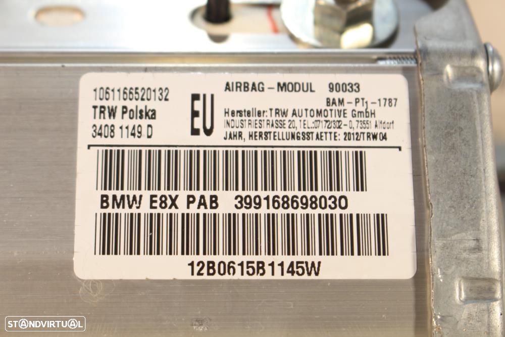 Airbag De Passageiro Bmw 1 (E87)  72129168698 / 9168698 / 34081149D - 7