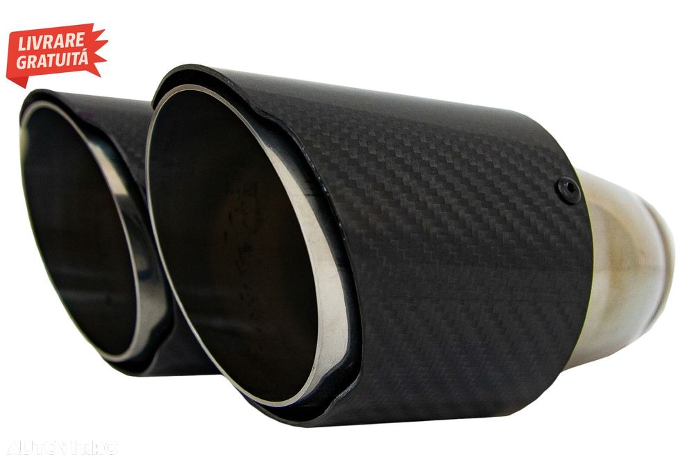 Tobe Ornamente Sistem de evacuare Carbon Fiber Finisaj Lucios 6.3cm- livrare gratuita - 3