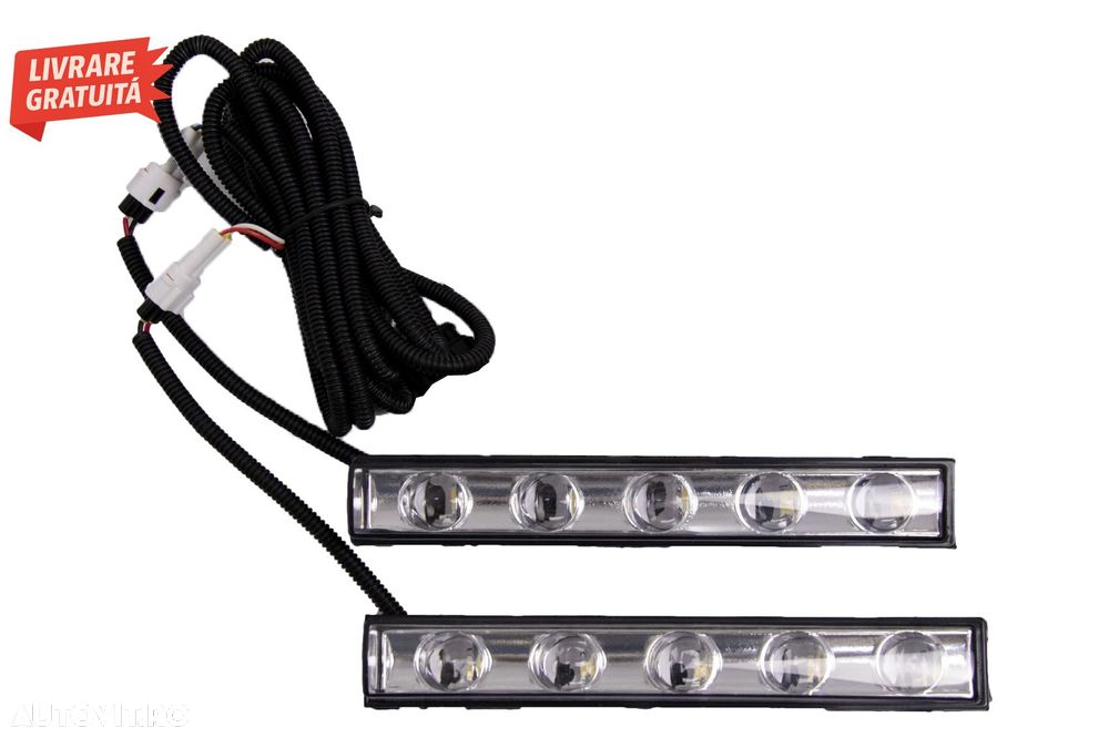 Lumini de zi dedicate LED DRL Crom Mercedes G-class W463 (1989-Up) G65 Design- livrare gratuita - 3