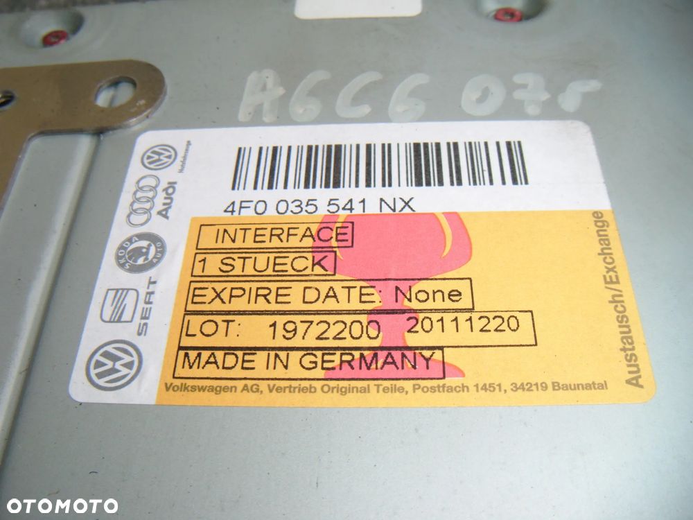 audi a6 c6 07r tuner- wzmacniacz radia  4f0035541nx - 2