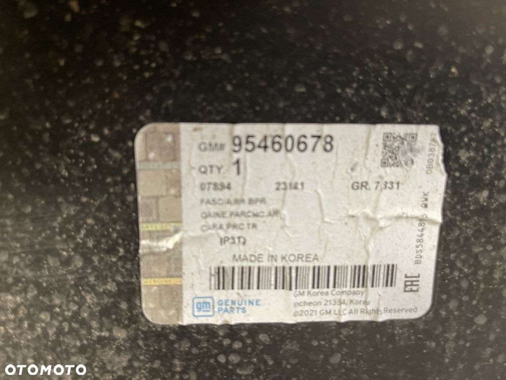 FABRYCZNIE NOWY ORYGINALNY ZDERZAK TYLNY TYŁ CHEVROLET AVEO T300 HB 11-15 96696011 - 8