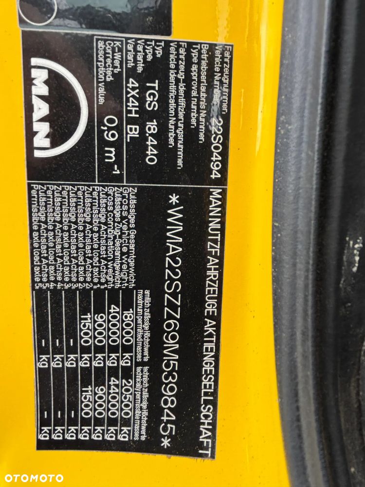 MAN TGS 18.440 4x4 HYDROBURTA MEILLER , hydrodrive , hydraulika do przyczepy, zimowe utrzymanie dróg, wyjście do czołownicy, czołownica - 23