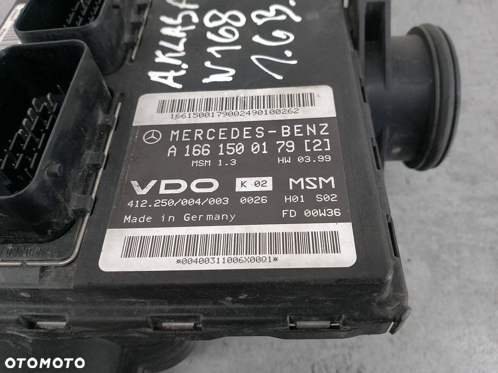 KOMPUTER,STEROWNIK MERC. KLASA A W168 A1661500179 A1661404700 481.001/140/3 - 4