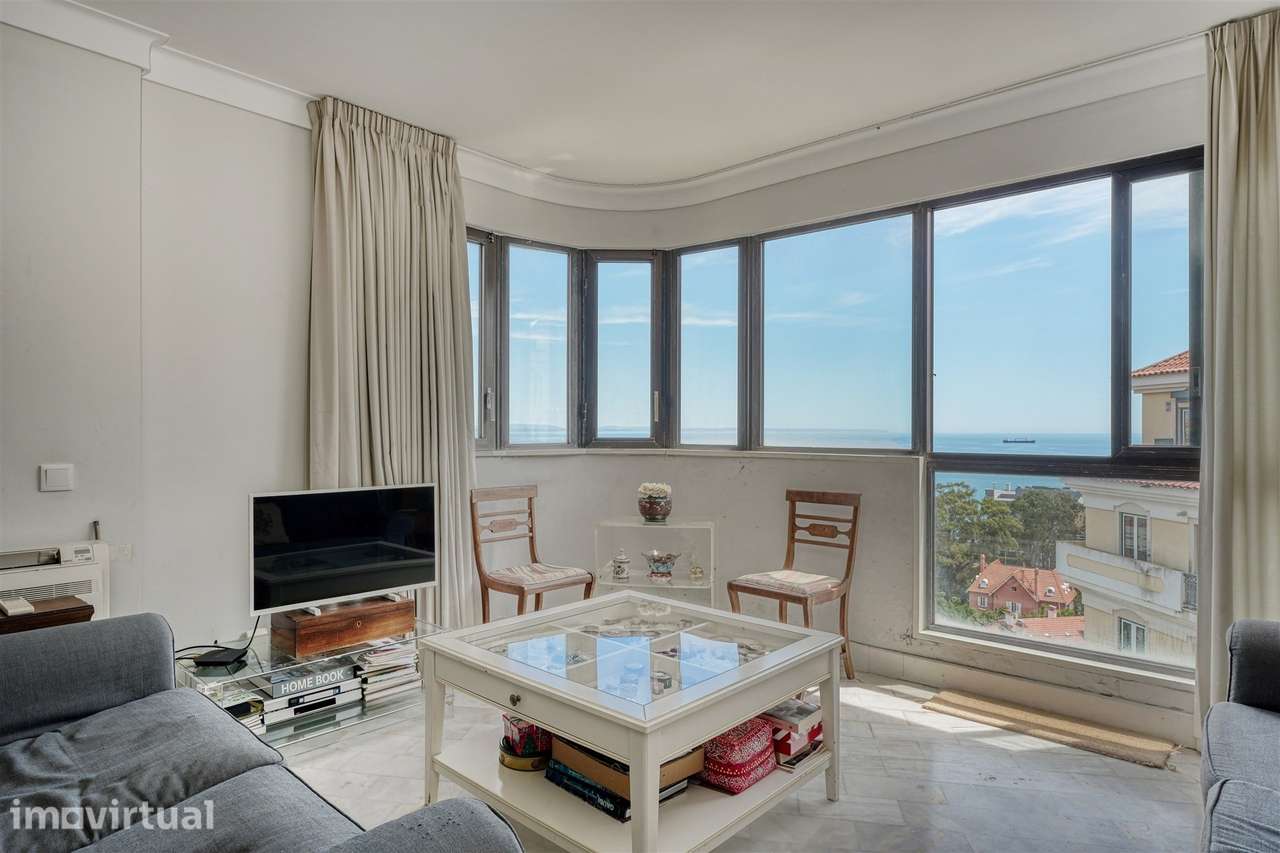 Apartamento de Charme T3 com Vista Frontal de Mar, Monte Estoril. - Grande imagem: 4/32