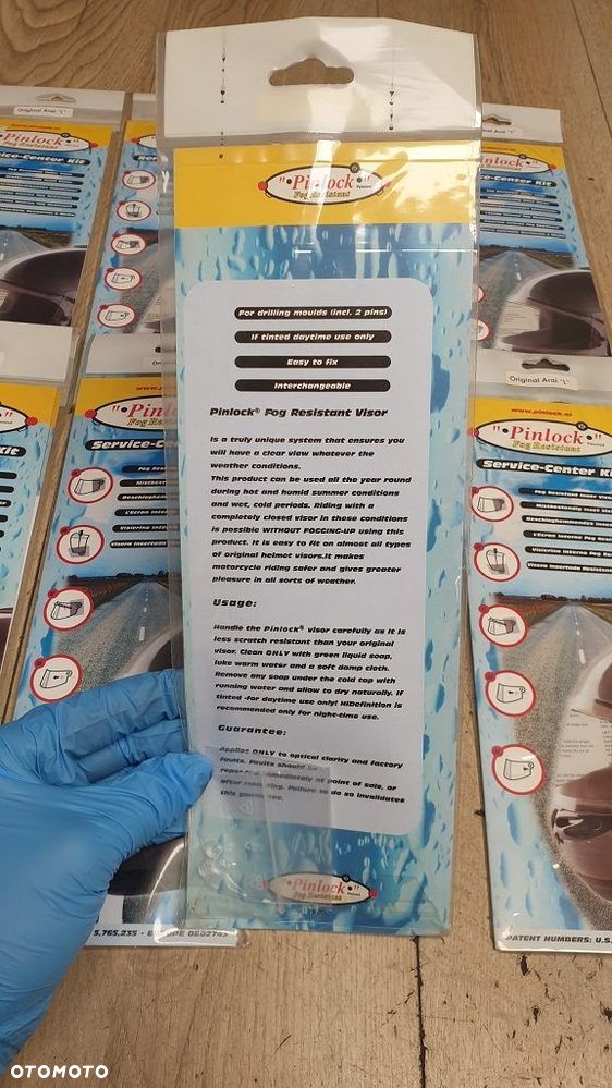 Pinlock Arai L folia przeciw parowaniu szyby kasku - 4