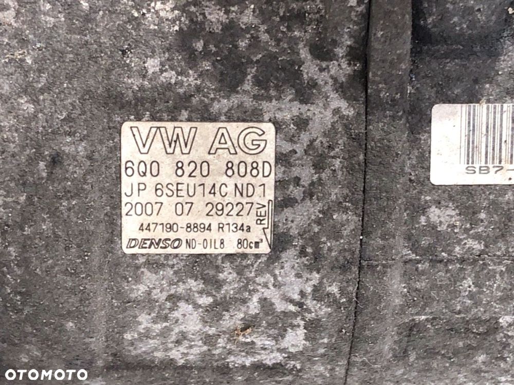 SPRĘŻARKA KLIMATYZACJI  SEAT IBIZA III (6L1) 2002 - 2009 1.4 16V 63 kW [86 KM] benzyna 2006 - 2009 - 4