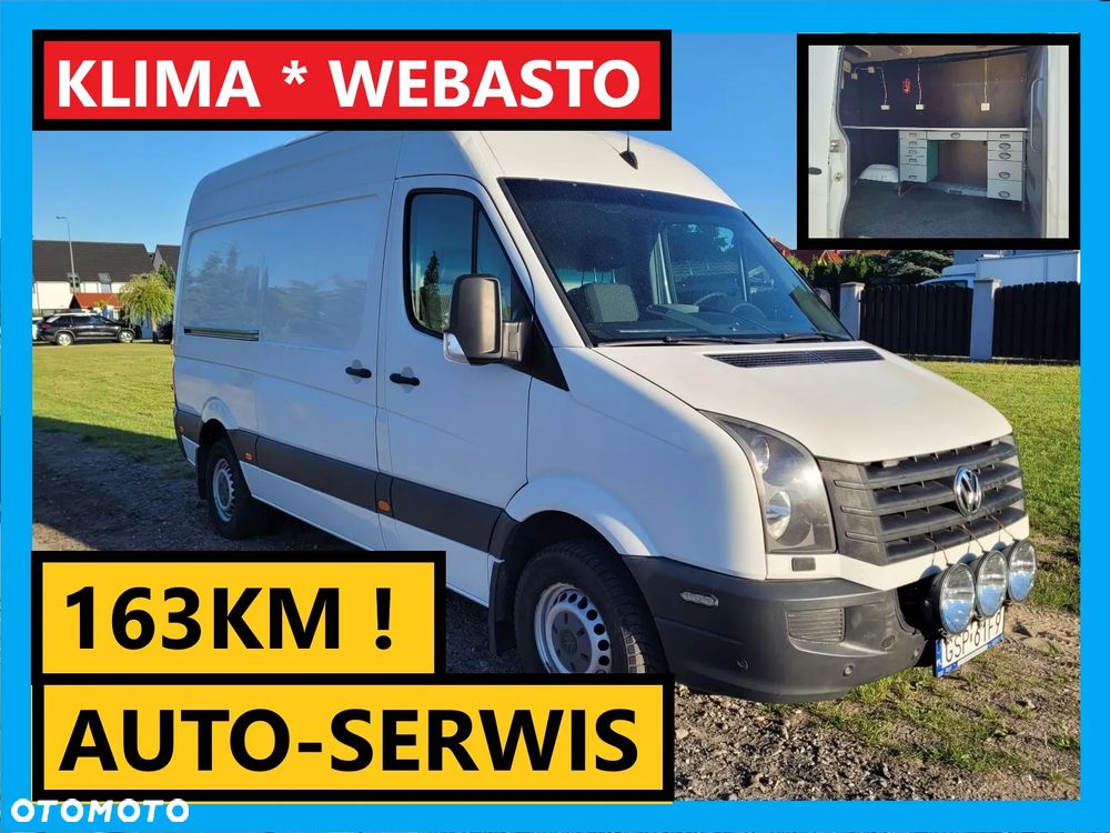 Volkswagen Crafter L2H3 163KM Klima Webasto Tylko 174Tkm bezwypadkowy o - 1