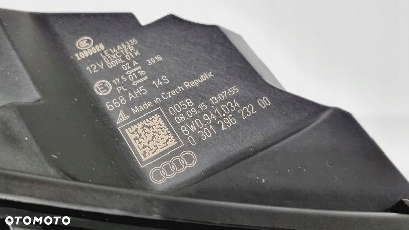 REFLEKTOR PRAWY FULL LED AUDI A4 B9 EUROPA - 4