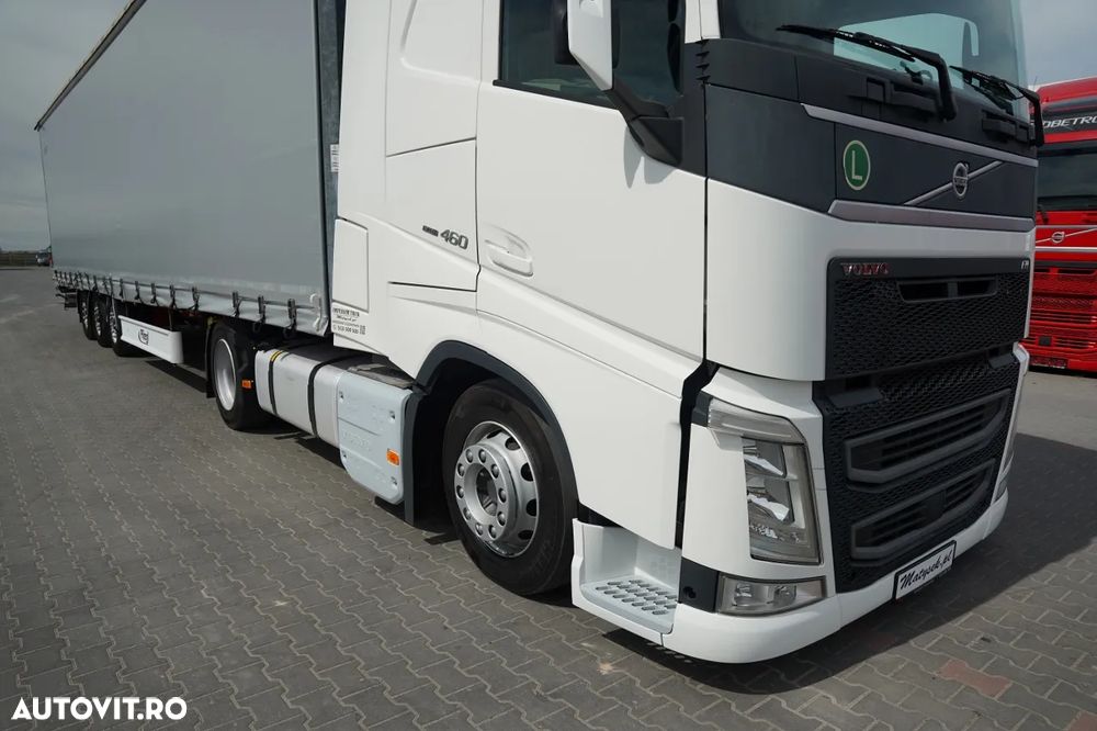 Volvo FH 460 / KIT / I-PARK COOL / MEGA / PLATFORMĂ JOSĂ / + FLIEGL / MEGA CORTINĂ / LOCĂ DIN OȚEL - 7 M / ACOPERIȘ RIDICAT / PLATFORMĂ JOSĂ - 9