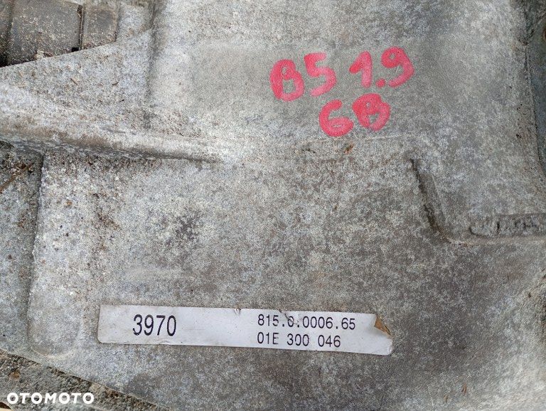 skrzynia biegów manualna 6-biegów vw passat b5 1.9 tdi 01E300046 - 6