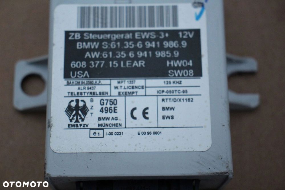 Komputer sterownik silnika zestaw startowy BMW M54 MS45 7548769 x3 z4 e60 - 4