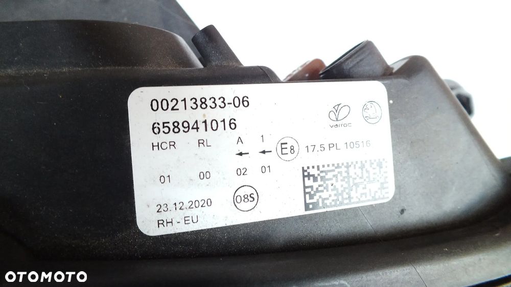 Lampa przednia prawa led Skoda Kamiq 658941016 - 7