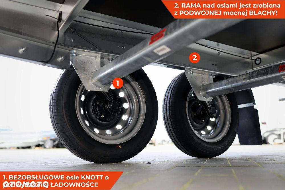 Neptun Przyczepa Neptun Nordica N7-263 2 BaseLine [GN287] Koła pod spodem pod skrzynią NOWA Bardzo SOLIDNA 263 x 145 cm 263x145 - 7