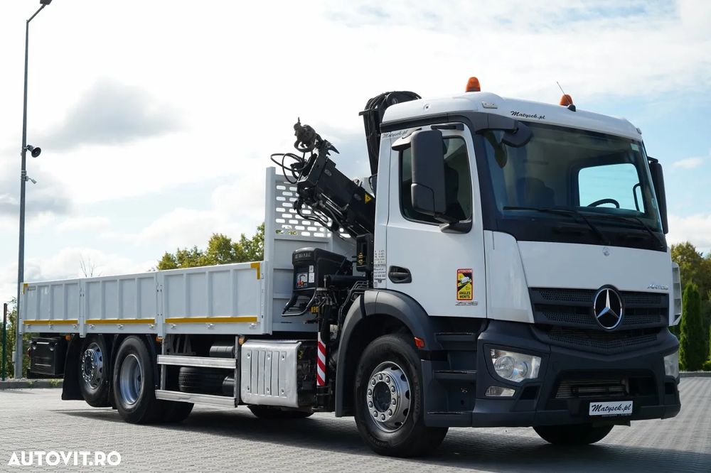Mercedes-Benz ANTOS 2536 / 6x2 / PUNTE RIDICATĂ / PUNTE DIRECȚIE / HDS HIAB 144bs-2 Hiduo / ROTARE / TELECOMANDĂ - 12