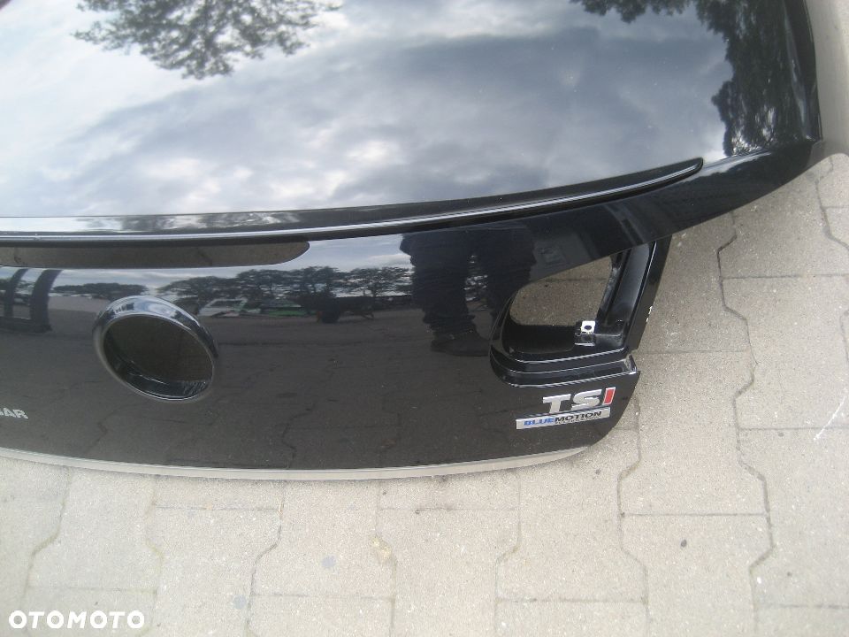 vw eos klapa pokrywa bagażnika chrom spoiler czarna - 3