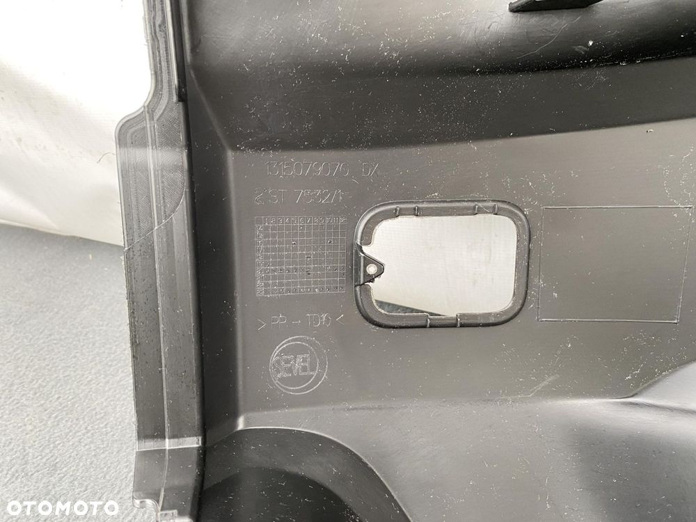 DUCATO BOXER JUMPER 17- ZDERZAK NAROŻNIK  PRZÓD PRAWY LISTWA HALOGEN CZARNY - 8