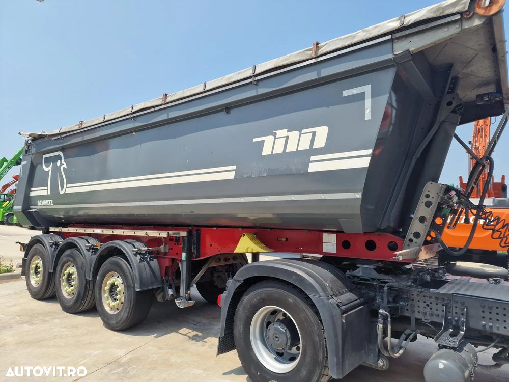 Schmitz Cargobull SKI 8,2, 28mc, basculabila, prelata, picioare sprijin, jante ALUMINIU, bara protectie spate-22900 EUR+Tva, posibilitate leasing, otel HARDOX, prelungire finisor, Carte de identitate, posibilitate leasing-PROMOTIE 22900 Eur+Tva - 3