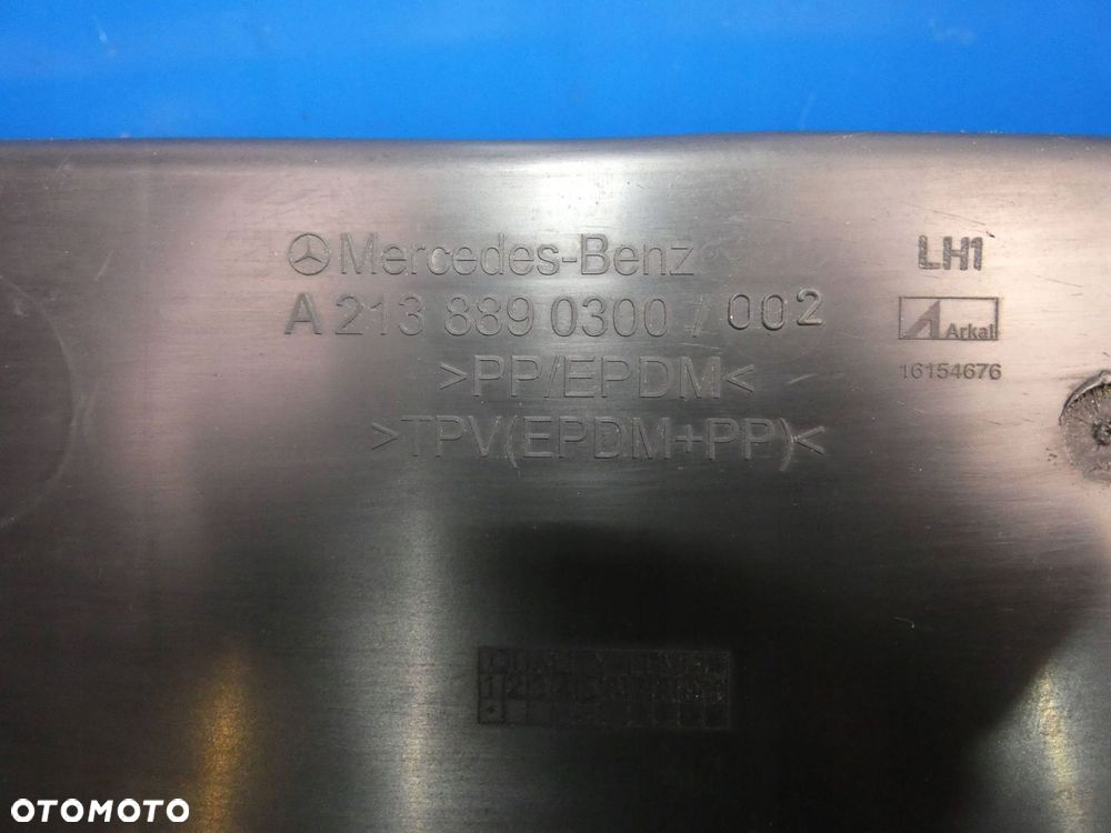 MERCEDES E KLASA W213 OSŁONA PANEL WYGŁUSZENIE BŁOTNIKA LEWY PRZÓD - 3
