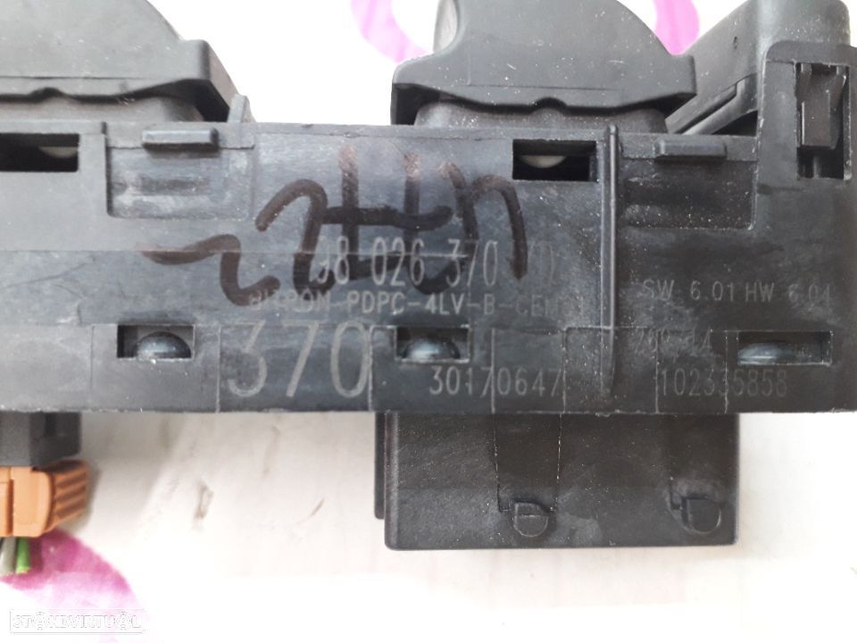 Comando de Vidros Frt / Esq Peugeot 508 de 2014 - Ref : 98026370 - NO320114 - 2