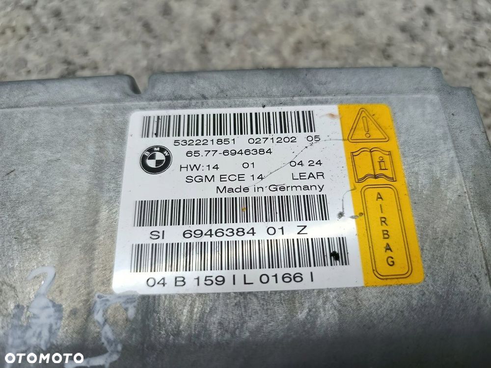 SENSOR AIRBAG BMW 5 E60 6946384 3.0 D 530d - 3