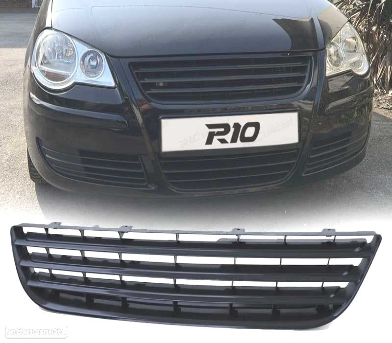GRELHA FRONTAL VOLKSWAGEN VW POLO 9N3 05-09 PRETO - 1