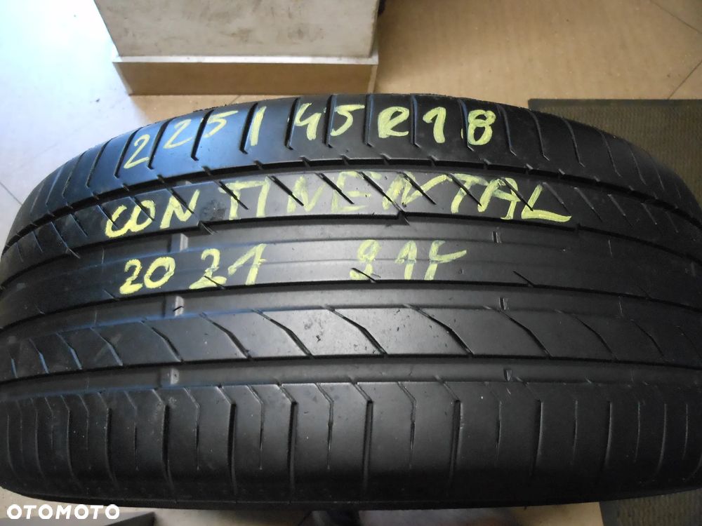 Opona pojedyńcza 225/45r18 continental conti sport contact 5 6.5mm lato - 1