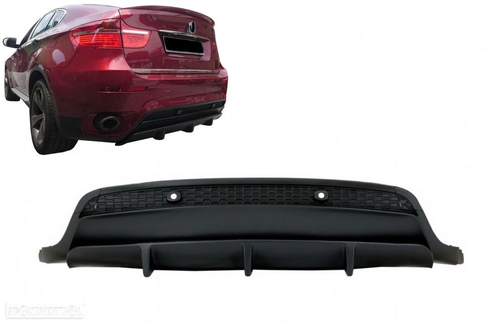 Difusor Bmw X6 E71 (2008 a 2015) Look M - 6