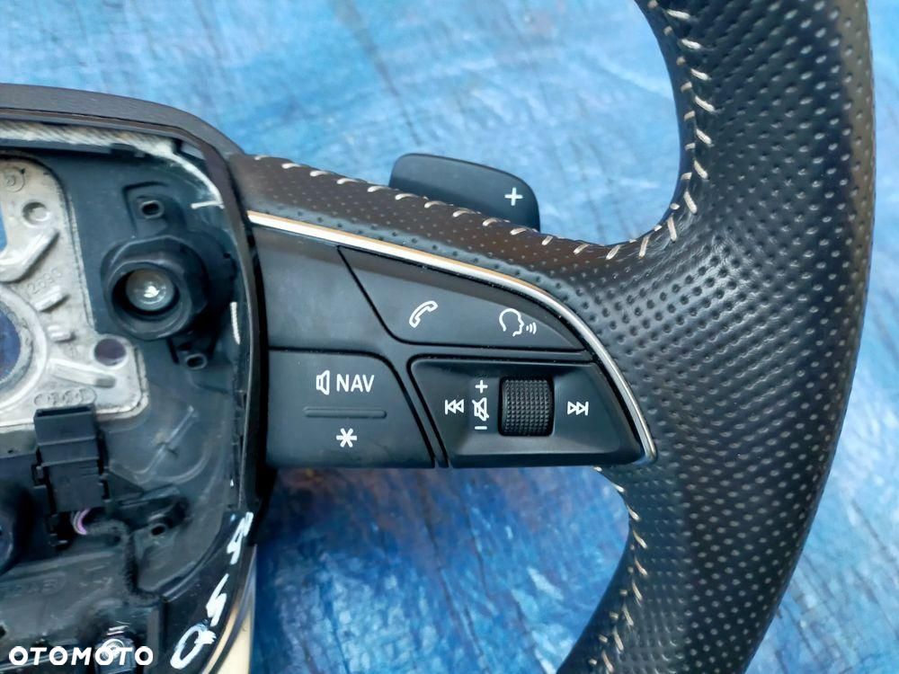Audi Q7 SQ7 4M S-Line / Kierownica ŚCIĘTA / ŁOPATKI / ORYGINAŁ - 6