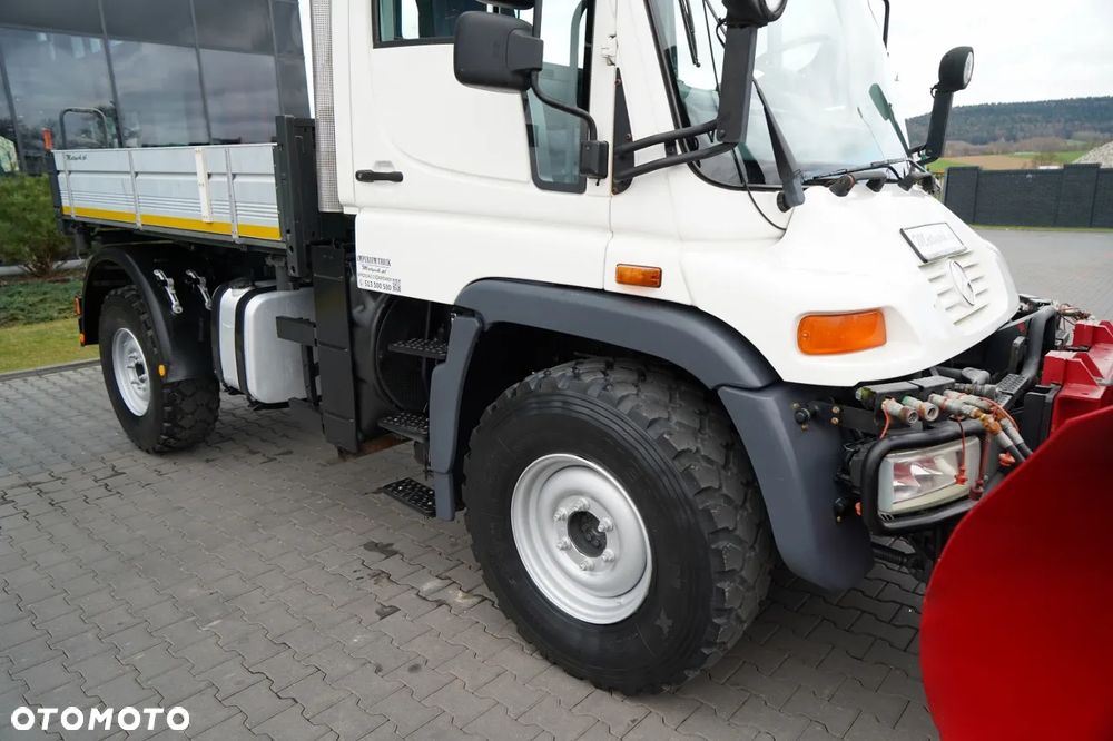 Mercedes-Benz UNIMOG  U300 / 4X4 / WYWROTKA 3 STRONNA / PŁUG / KOMUNALNY / HYDROZŁĄCZA / EPS + SPRZĘGŁO - 10