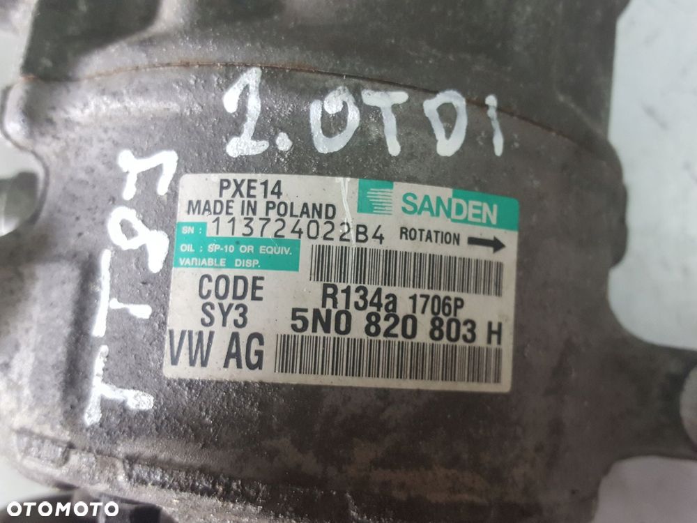 AUDI TT 8J 06-14r 2.0 TDI SPRĘŻARKA KLIMATYZACJI 5N0820803H - 2