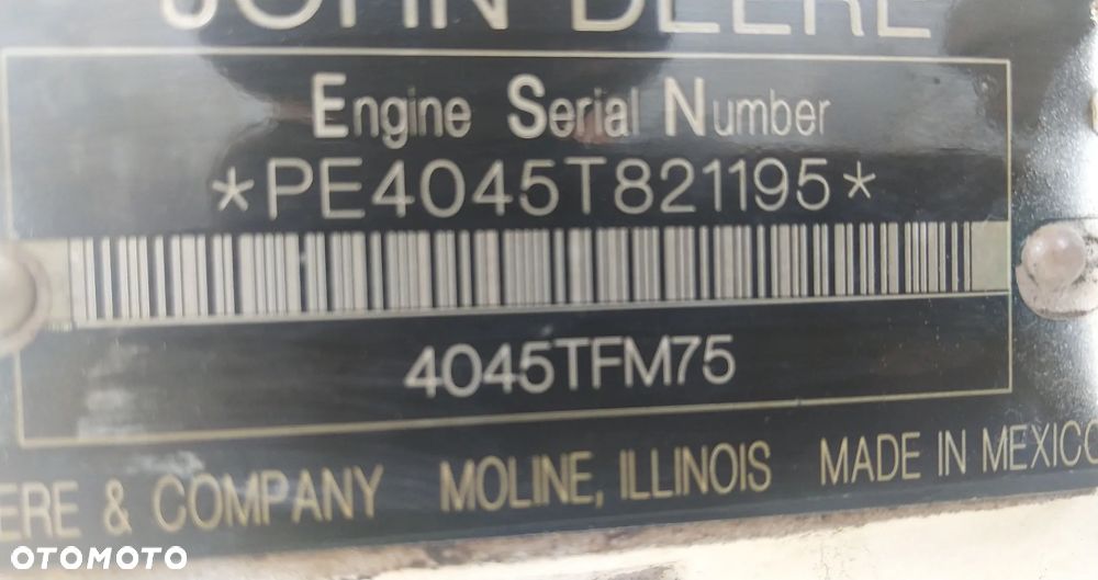 SILNIK SPALINOWY John Deere 4045 4045TFM75 4.5L 2861F PE4045T821195 MARINE Engine - 14