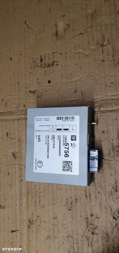 Moduł sterownik radia telefonu Opel Zafira C 13435756 - 1