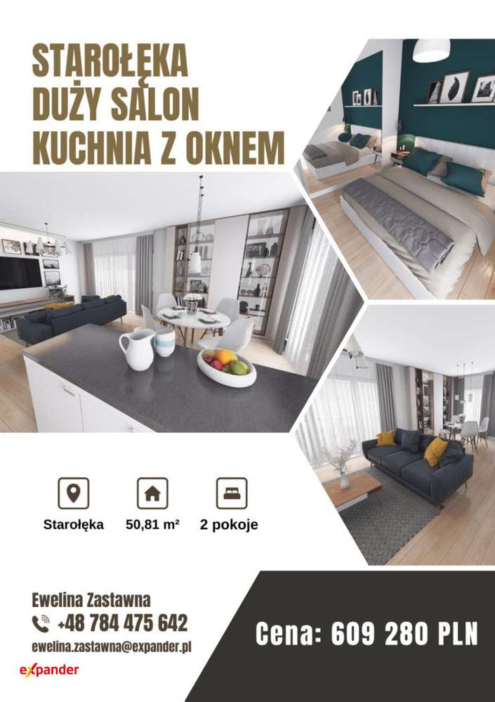 Starołęka | Duży salon | Kuchnia z oknem | Gotowe do końca roku
