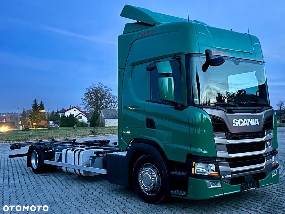 Scania G450 / RAMA DO ZABUDOWY / ROZSTAW 5.75 / AUTOMAT / SYPIALKA / 2019 ROK / 19 PALET - 2