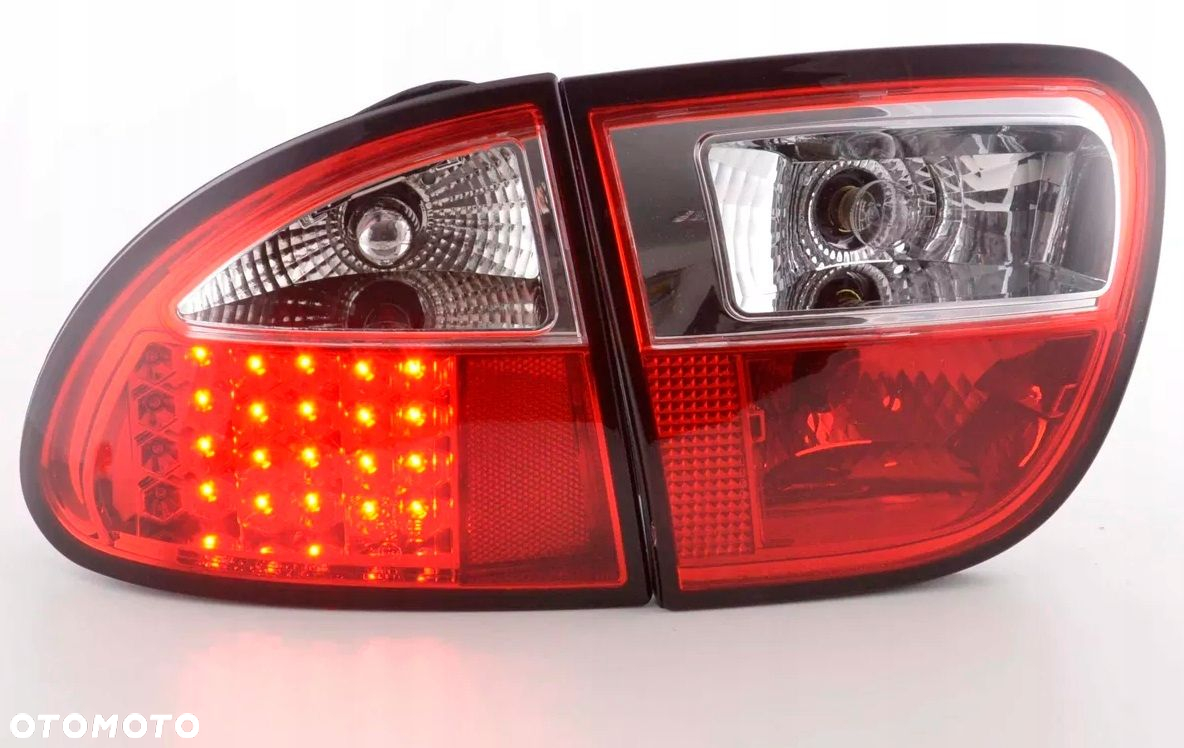 Lampy tyl ne kpl Led Diodowe Diody Tuning Red White Seat Leon I 1 1m 99-04 - 3