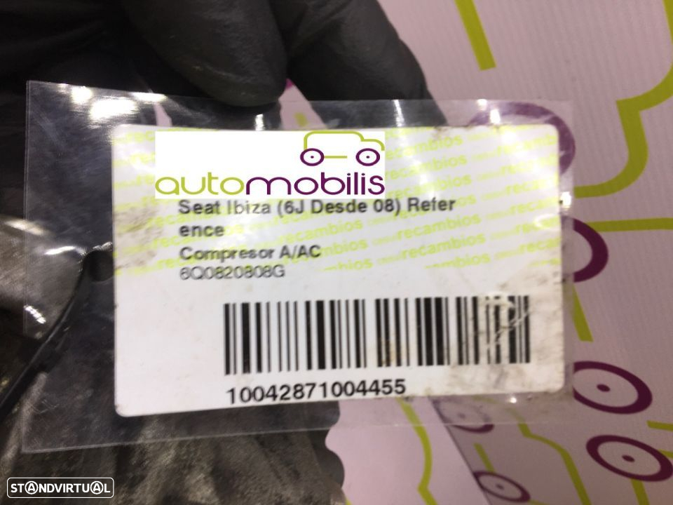 Compressor AC Seat Ibiza 6J 2010 - Ref: 6Q0820808G - NO60004 - 4