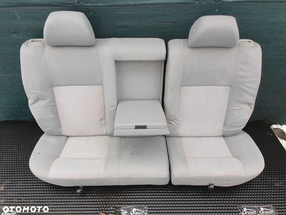 Fotele Fotel Kanapa Welur Jasne Siwe Podlokietnik VW Golf IV 4 3 drzwi komplet - 29