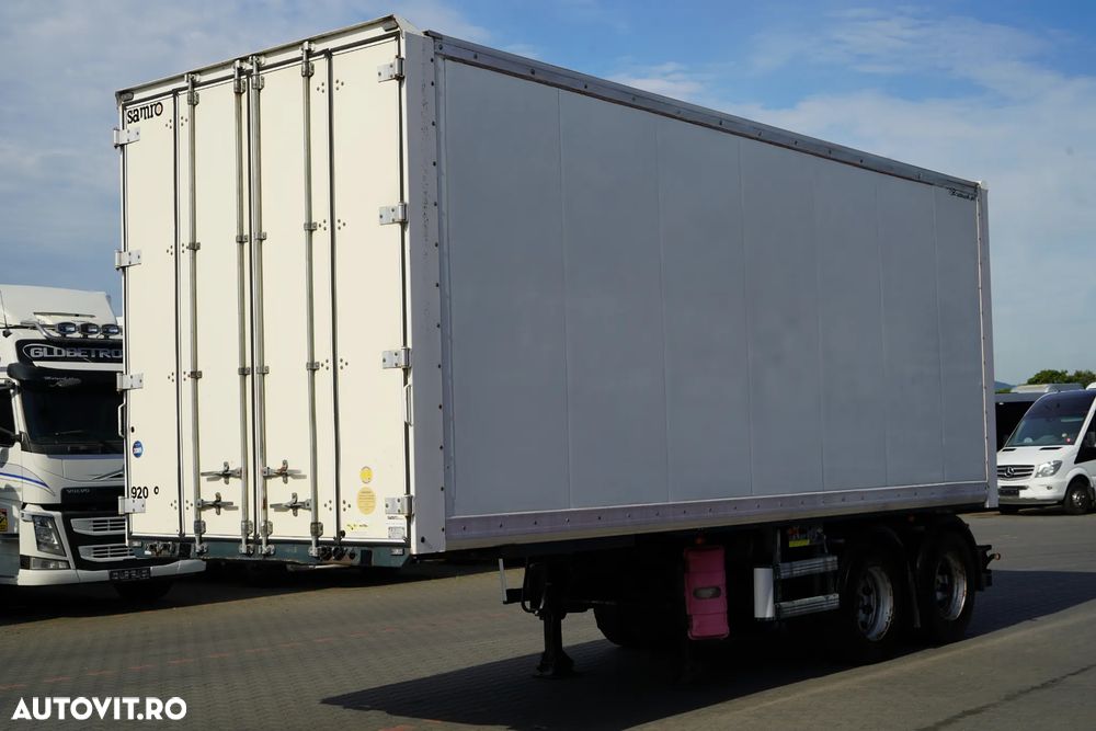 Samro / KIT / SEMIREMORCĂ / CONTAINER / TRAVERSĂ / B-TRAIN / 7,3 + 7,3 m / PODEA REZISTENTĂ - 24