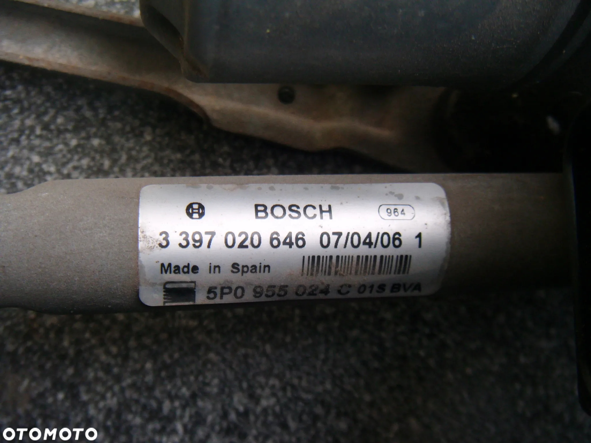 seat altea  06r mechanizm wycieraczki prawy przód  5p0955024c - 2