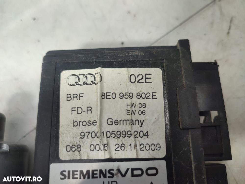 Motoras macara geam dreapta spate 8e0959802e Seat Exeo 1 [2009 - 2012 - 4