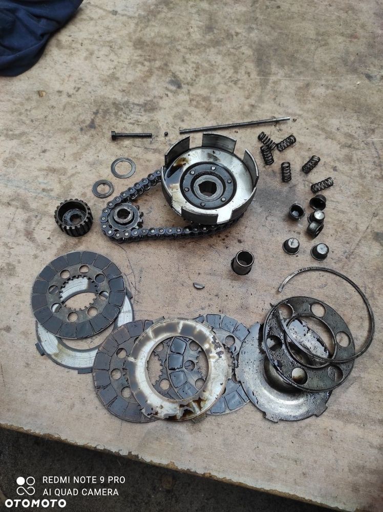 Oryginał kompletne sprzęgło WSK 125 kosz łańcuszek zębatka 15.153