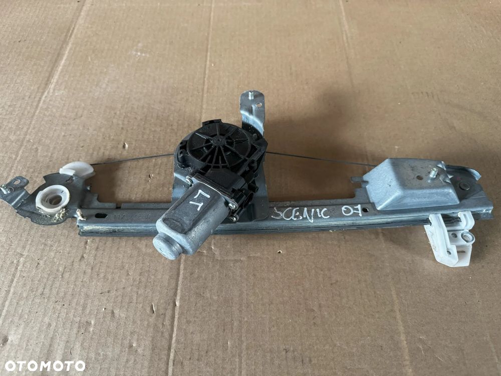 Mechanizm podnośnik szyby silniczek Renault Scenic II lewy tylny tył - 1