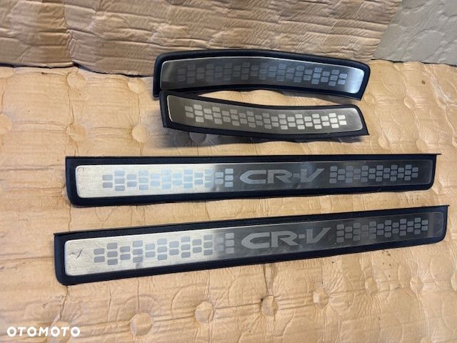 honda cr-v iii nakładki progowe listwy ozdobne chrom 06-11 r oryginał - 3