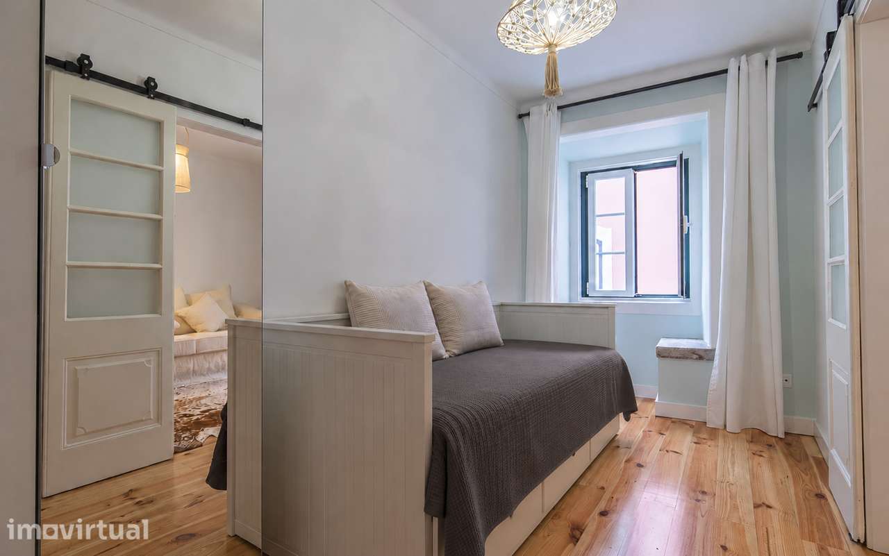 Apartamento T1+1 mobilado para arrendar no centro de Lisboa - Grande imagem: 4/25