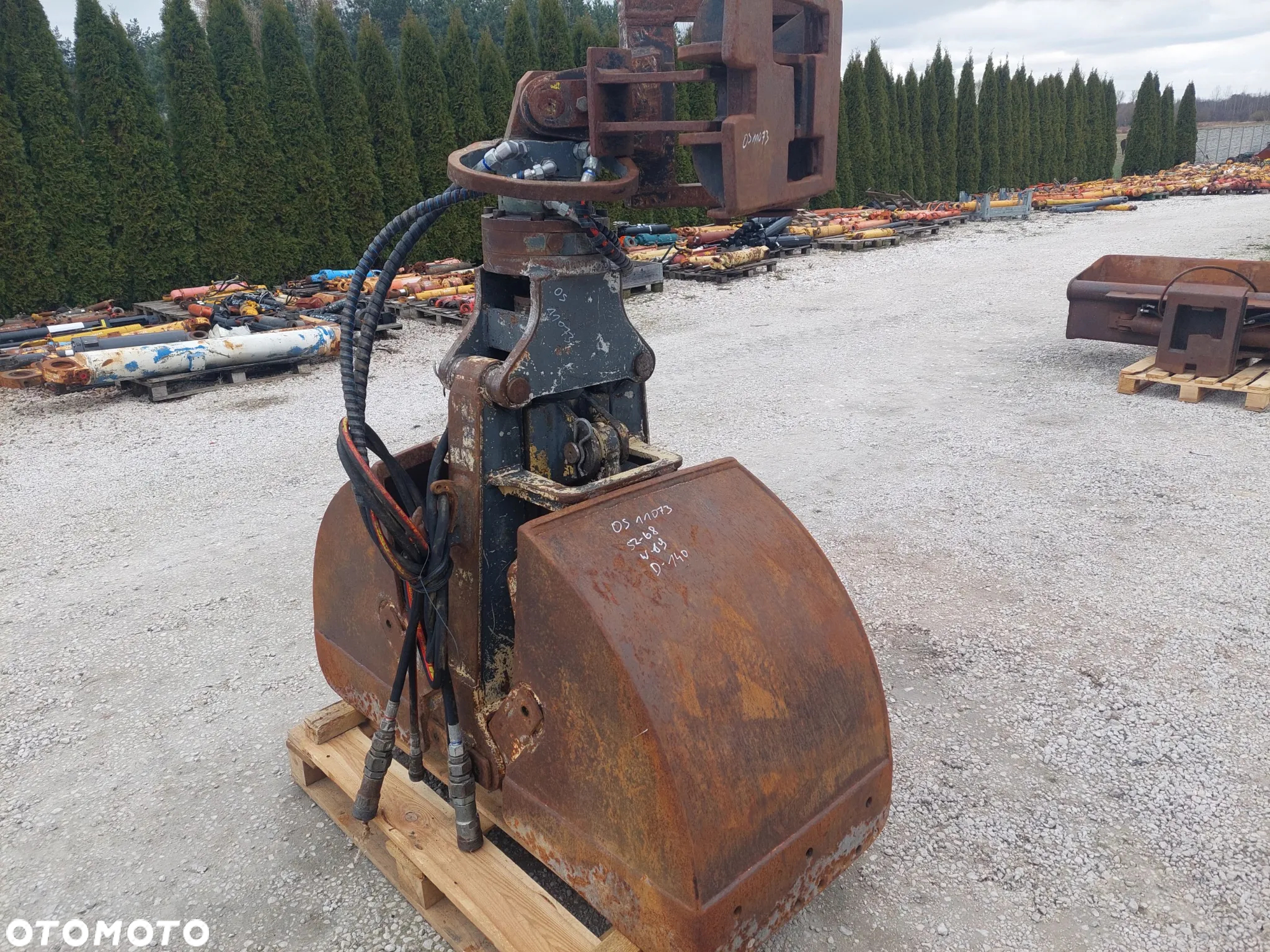 Łyżka chwytakowa, chwytak obrotowy rotor rotator koparki na szybkozłącze Nado SK 15 20 Komatsu PW PC 130 138 140 148 160 180 210 - 8
